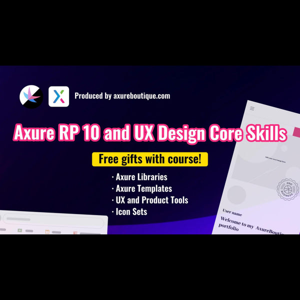 Axure RP 10 and UX design core skills course - 1.1 Course introduction