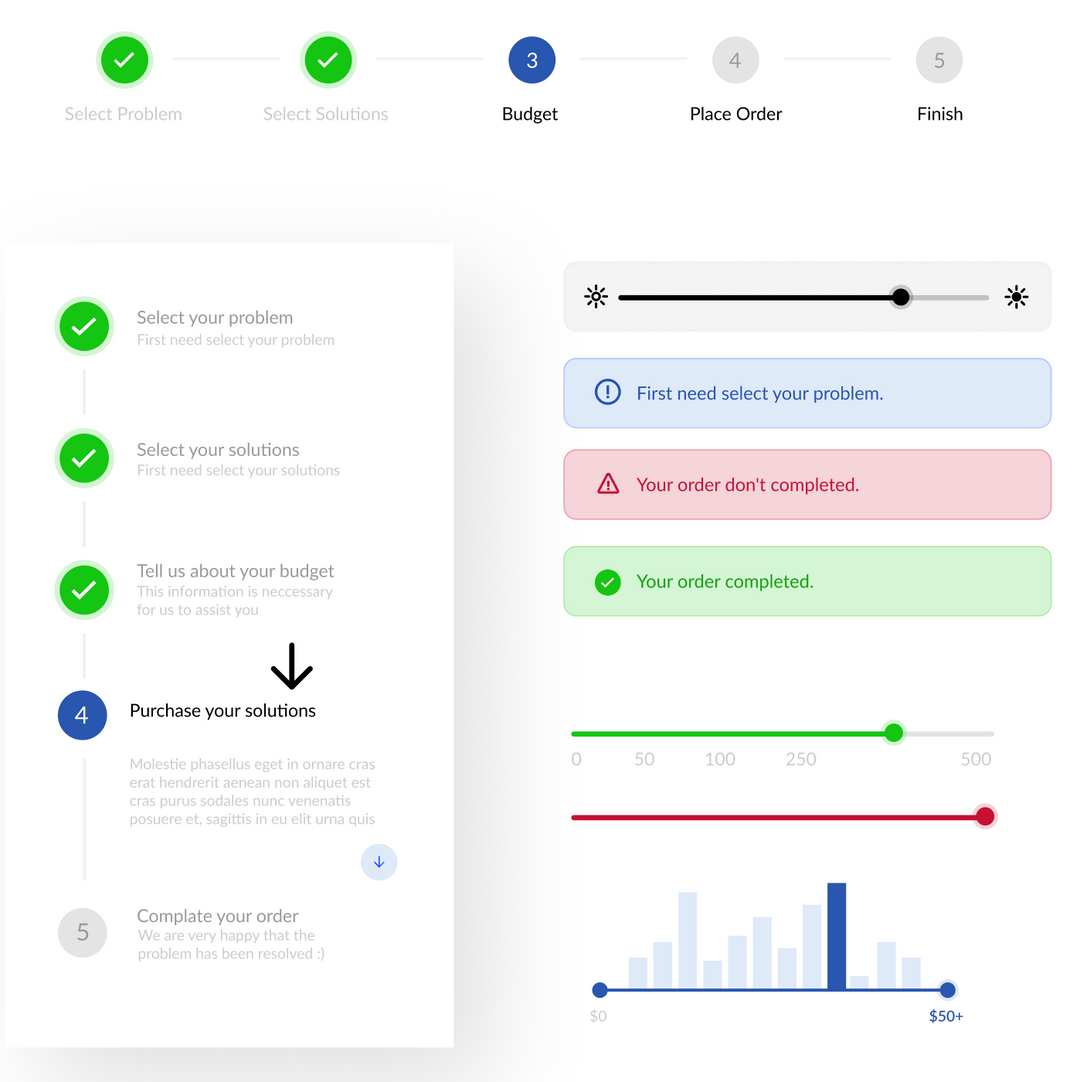 User Interface Indicators Progress Indicator Designs, Themes,