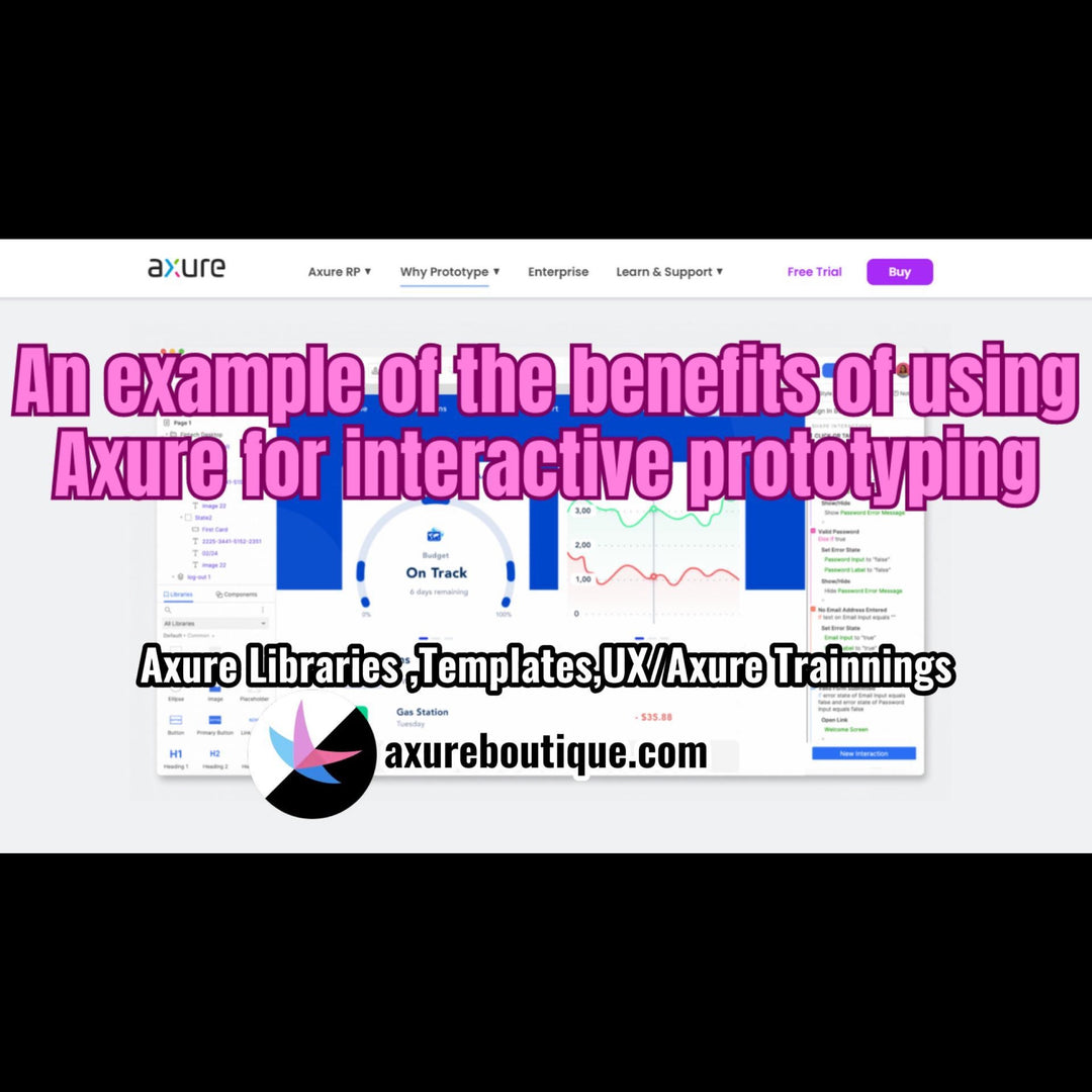 An example of the benefits of using Axure for interactive prototyping