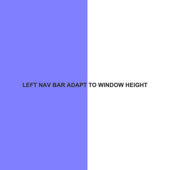 Axure Tutorial: Left Navigation Adapt to the Height of the Browser Window