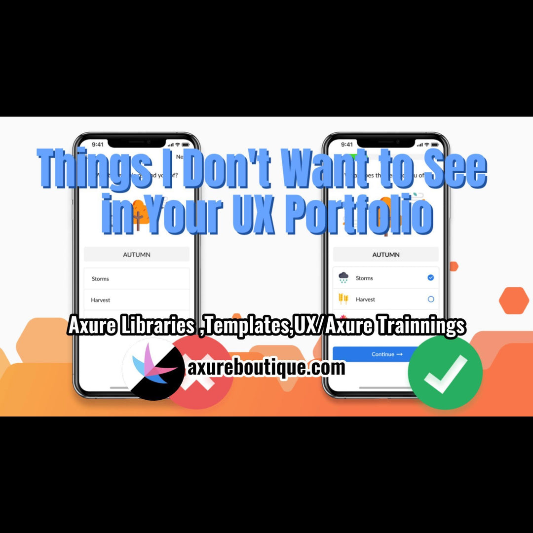 Things I Don't Want to See in Your UX Portfolio