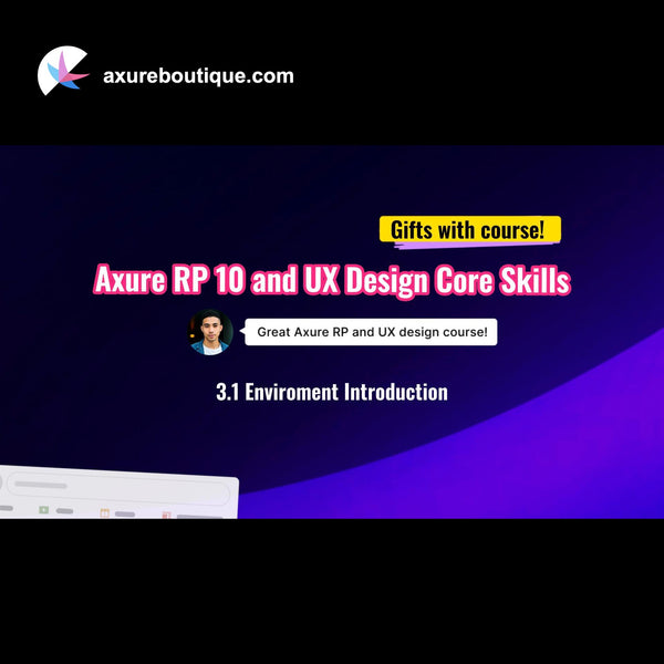 Axure RP 10 and UX design core skills course  - 3.1 Enviroment introduction