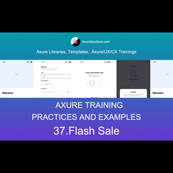 Axure Tutorial-Practices and Examples: 37.Flash Sale