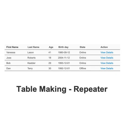 Axure Tutorial Table Making Repeater Elementary Tutorial AxureBoutique