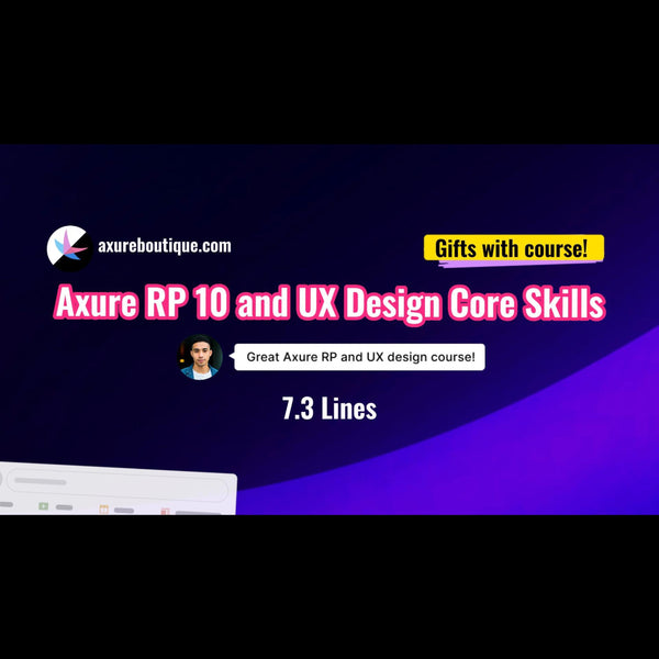 Axure RP 10 and UX design core skills course - 7.3 Lines