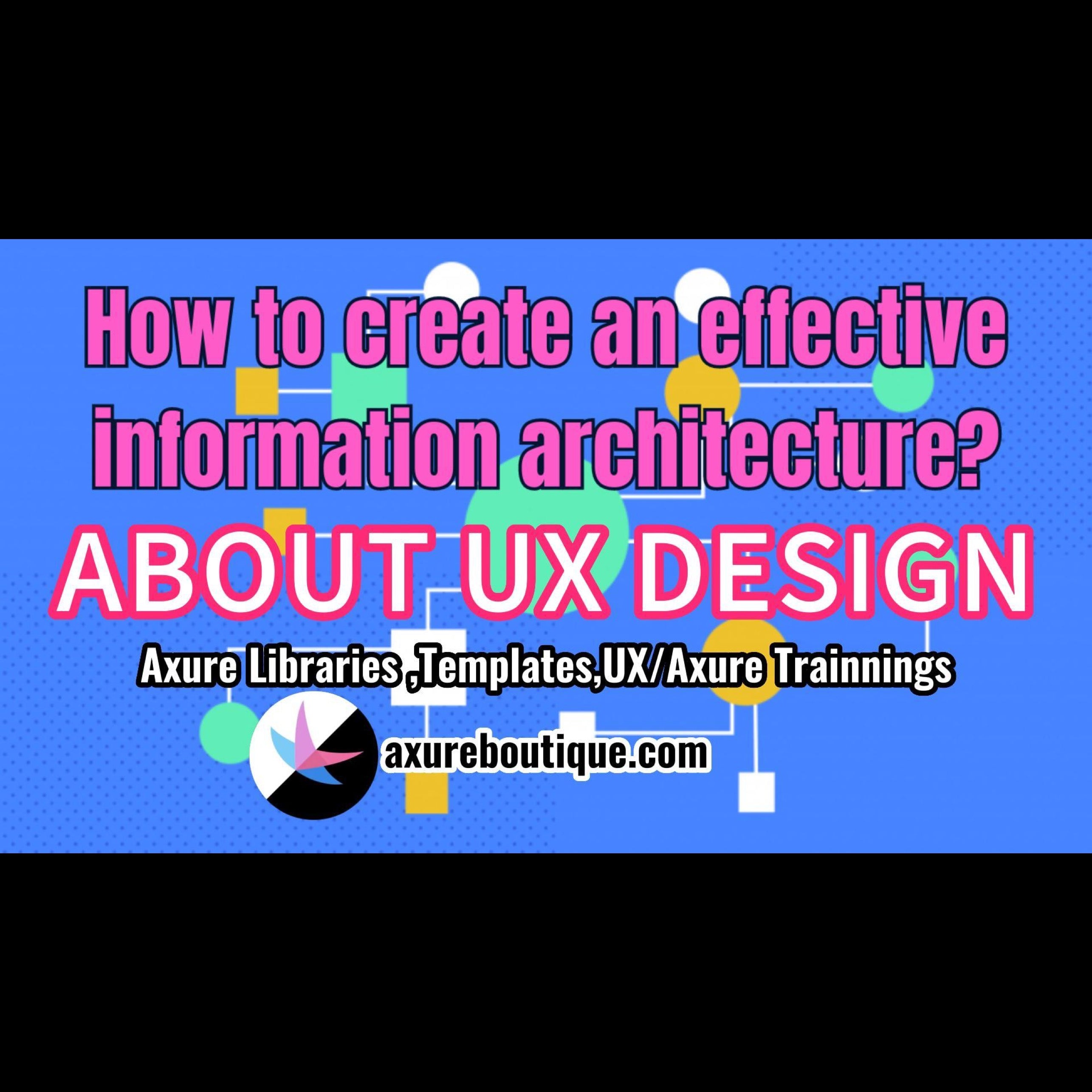 About UX design: How to create an effective information architecture ...