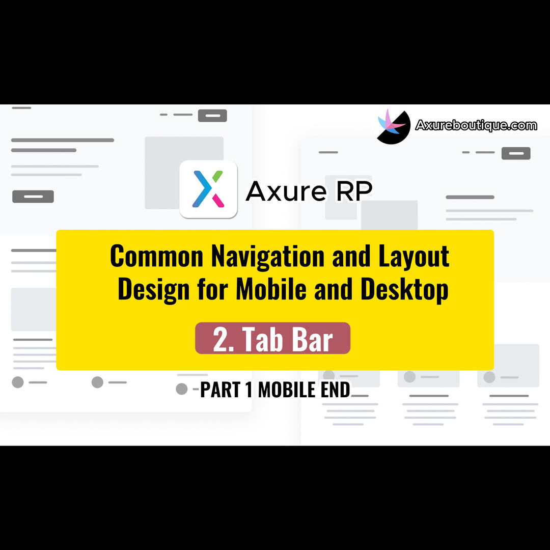 Common Navigation and Layout Design for Mobile and Desktop: 2.Tab Bar Navigation