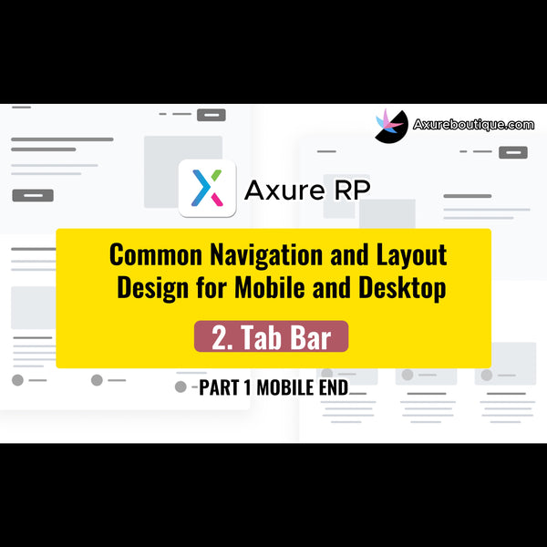 Common Navigation and Layout Design for Mobile and Desktop: 2.Tab Bar Navigation