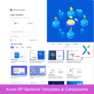 Axure RP Templates: Backend Templates & Components