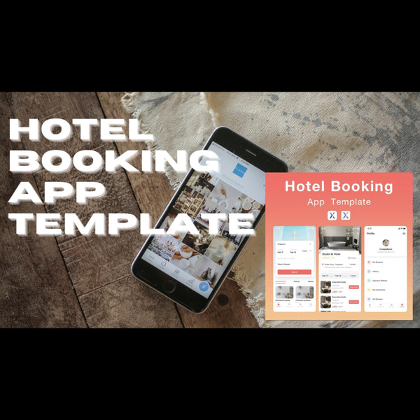 Hotel Booking App Template - Axure Template