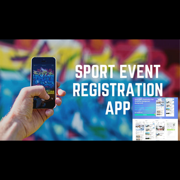Sport Event Registration App - Axure Template