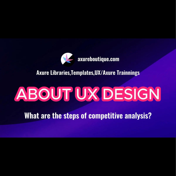 About UX: What are the steps of competitive analysis?