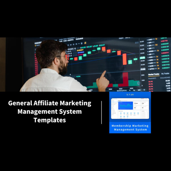 General Affiliate Marketing Management System Template - Axure Template