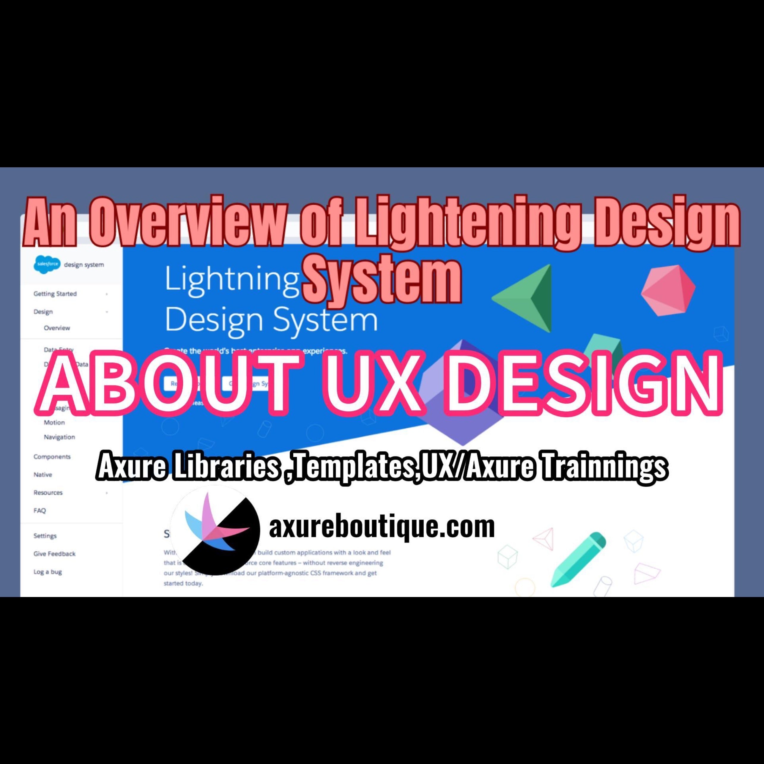About UX: An Overview of Lightening Design System – AxureBoutique