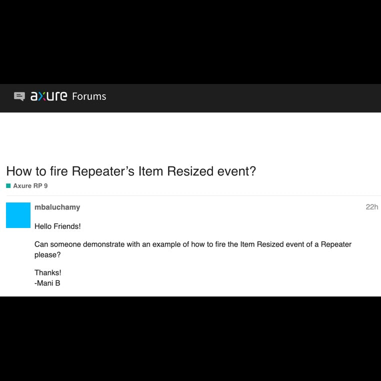 Axure RP Q&A: How to fire Axure repeater's Item Resized event?