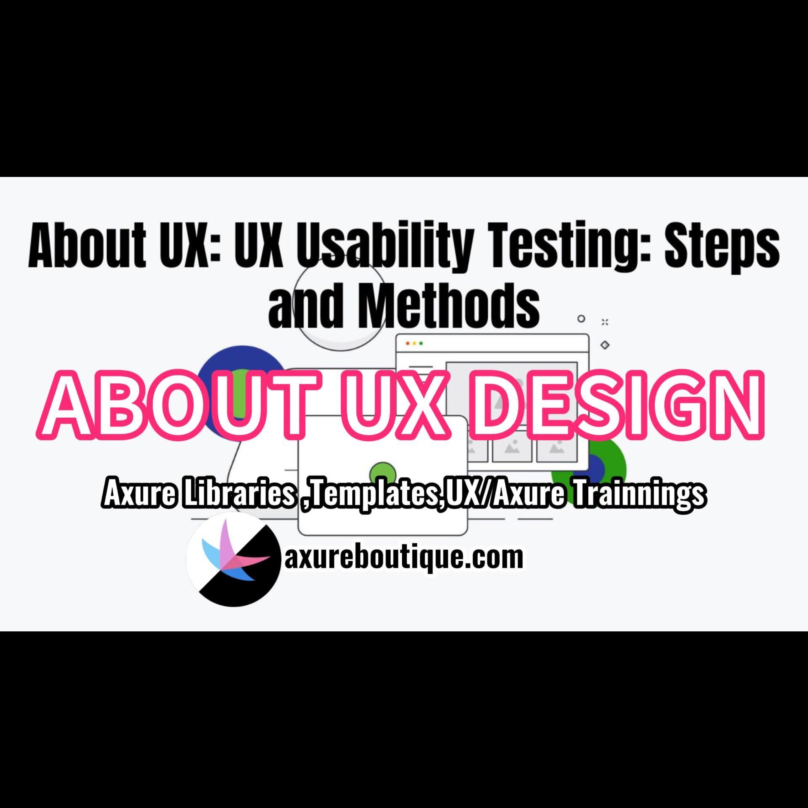 UX Usability Testing: Steps and Methods – AxureBoutique