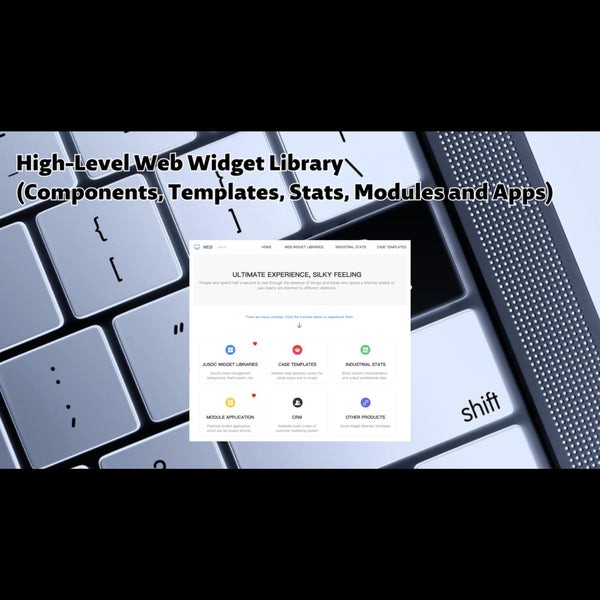 High-Level Web Widget Library (Components, Templates, Stats, Modules and Apps)