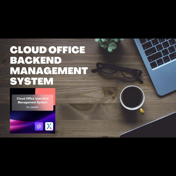 Cloud Office Backend Management System - Axure Template