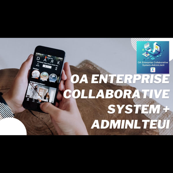 OA Enterprise Collaborative System + AdminLteUI (Axure Library)