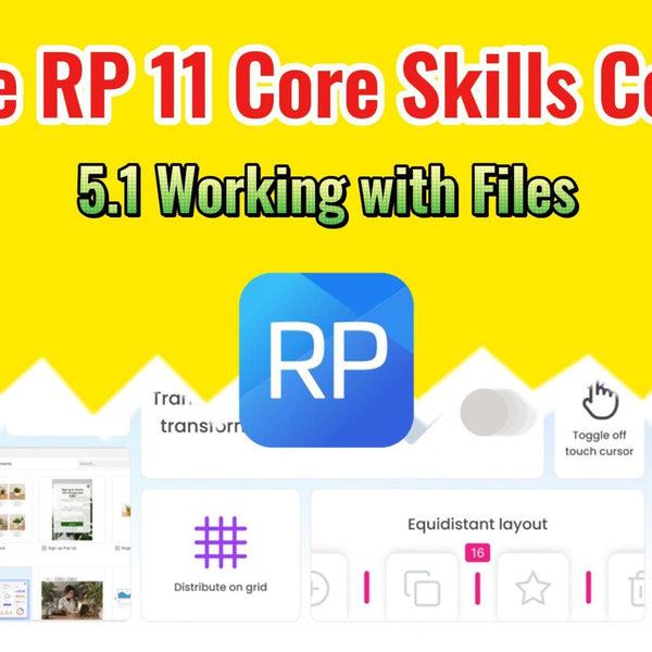 Axure RP 11 Core Skills Course: 5.1 Working with Files