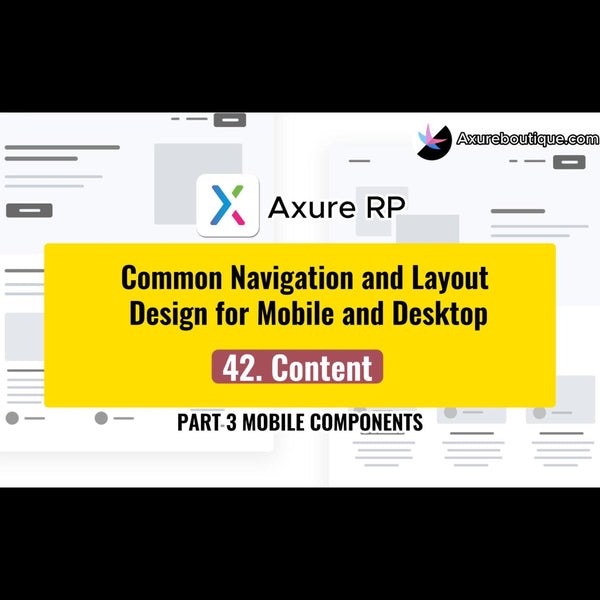 Common Navigation and Layout Design for Mobile and Desktop:42.Content