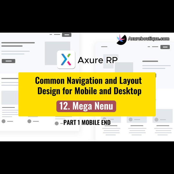 Common Navigation and Layout Design for Mobile and Desktop: 12.Mega Menu