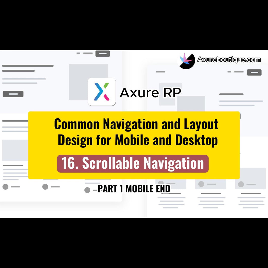 Common Navigation and Layout Design for Mobile and Desktop: 16.Scrollable Navigation