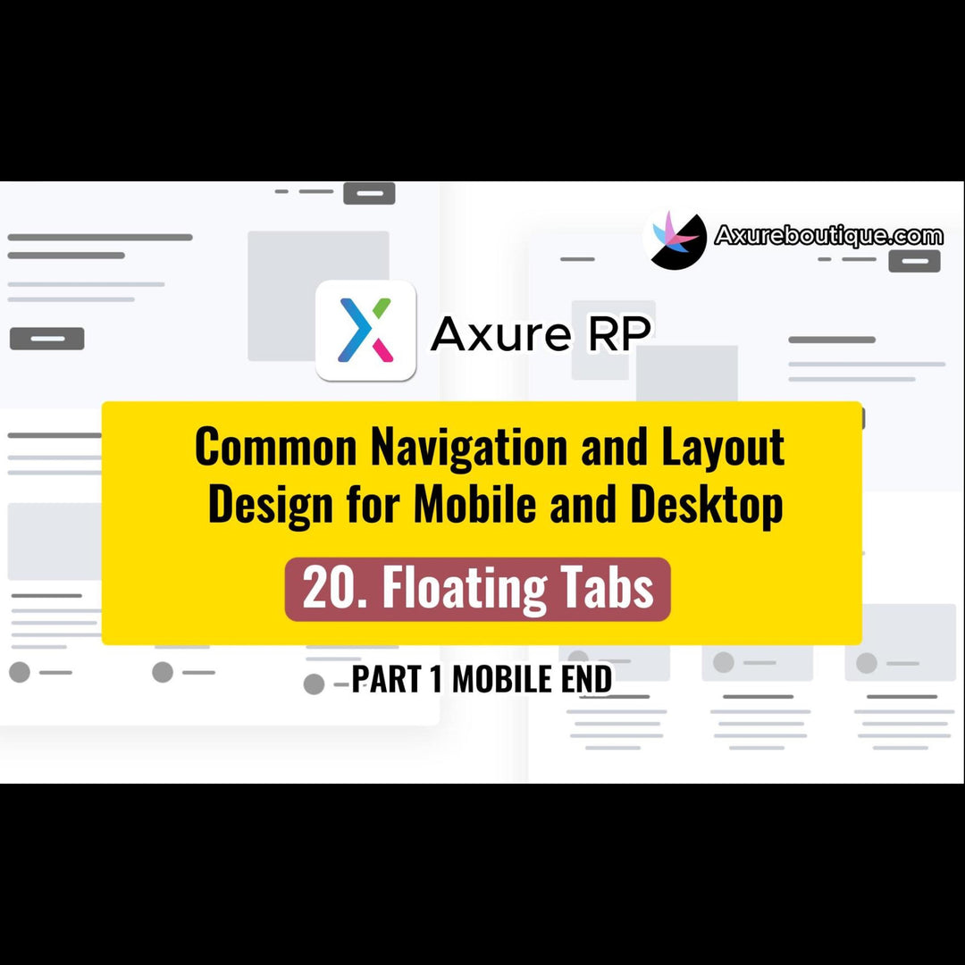 Common Navigation and Layout Design for Mobile and Desktop: 20.Floating Tabs