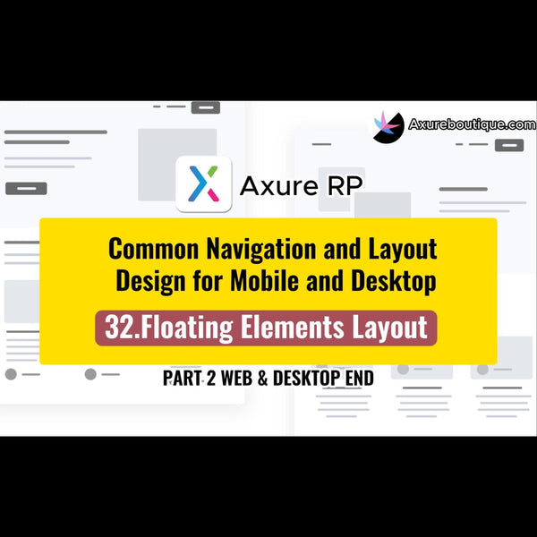 Common Navigation and Layout Design for Mobile and Desktop:32.Floating Elements Layout