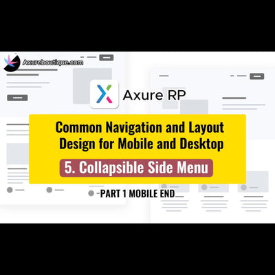 Common Navigation and Layout Design for Mobile and Desktop: 5.Collapse Side Menu