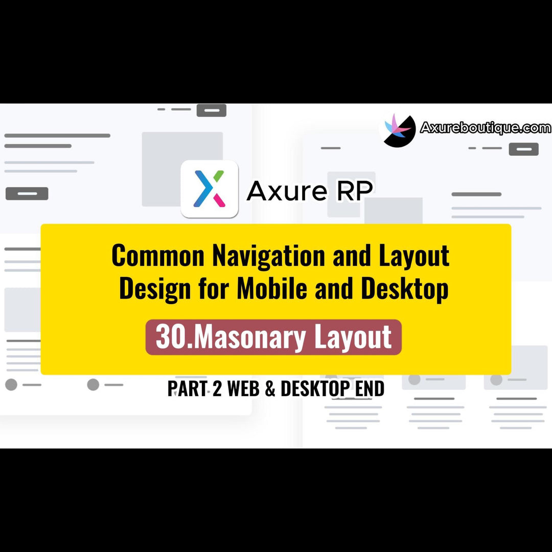 Common Navigation and Layout Design for Mobile and Desktop:30.Masonary Layout