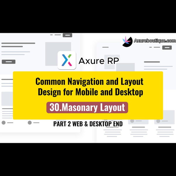 Common Navigation and Layout Design for Mobile and Desktop:30.Masonary Layout