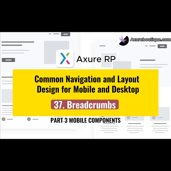 Common Navigation and Layout Design for Mobile and Desktop:37.Breadcrumbs