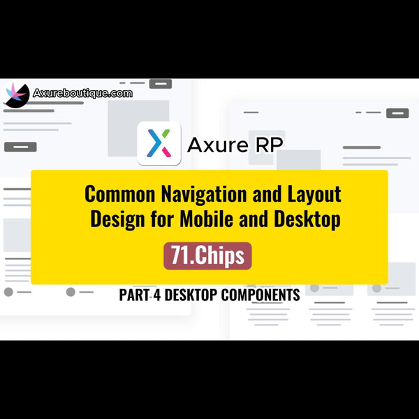 Common Navigation and Layout Design for Mobile and Desktop:71.Chips