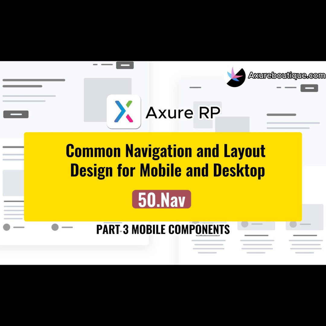 Common Navigation and Layout Design for Mobile and Desktop:50.Nav