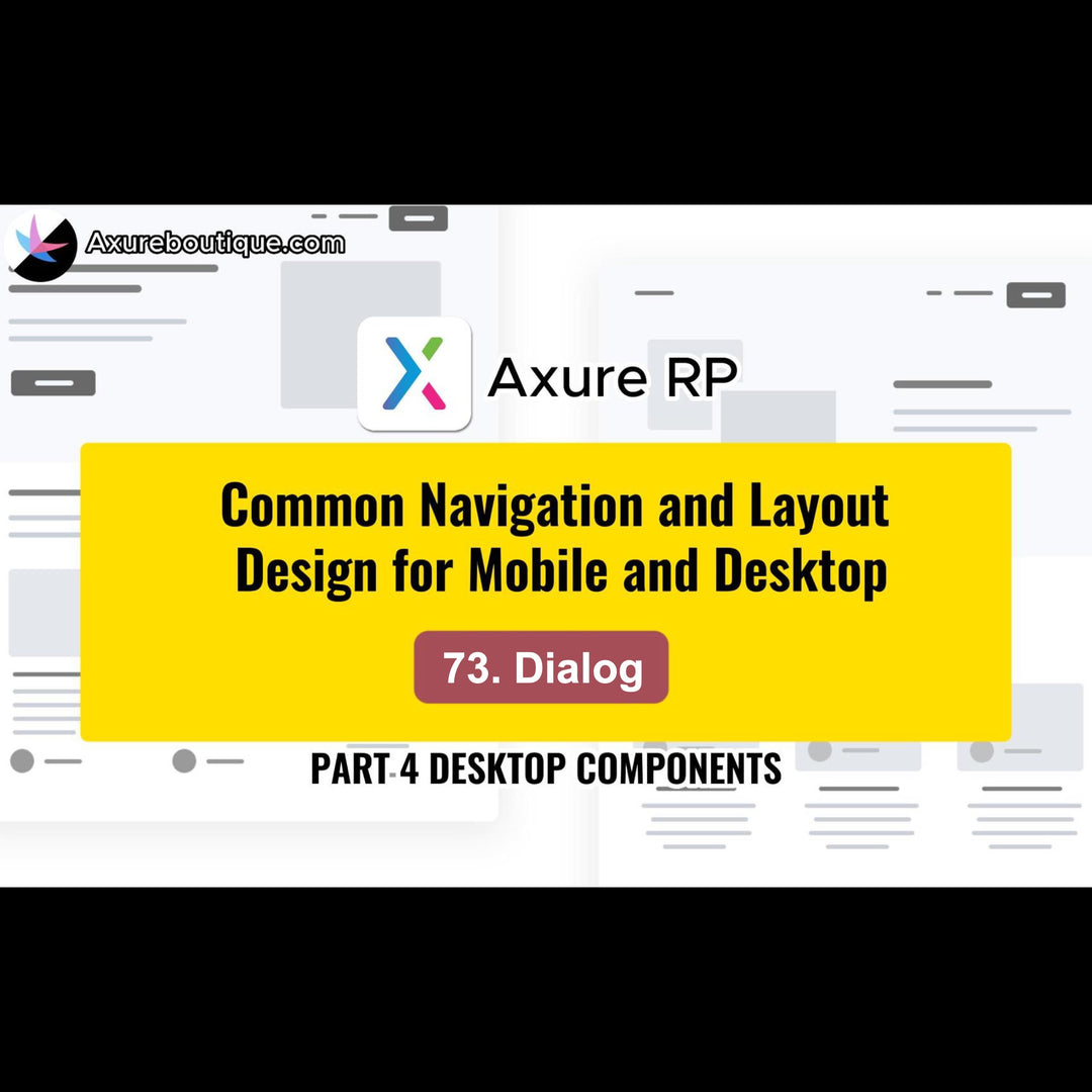 Common Navigation and Layout Design for Mobile and Desktop:73.Dialog