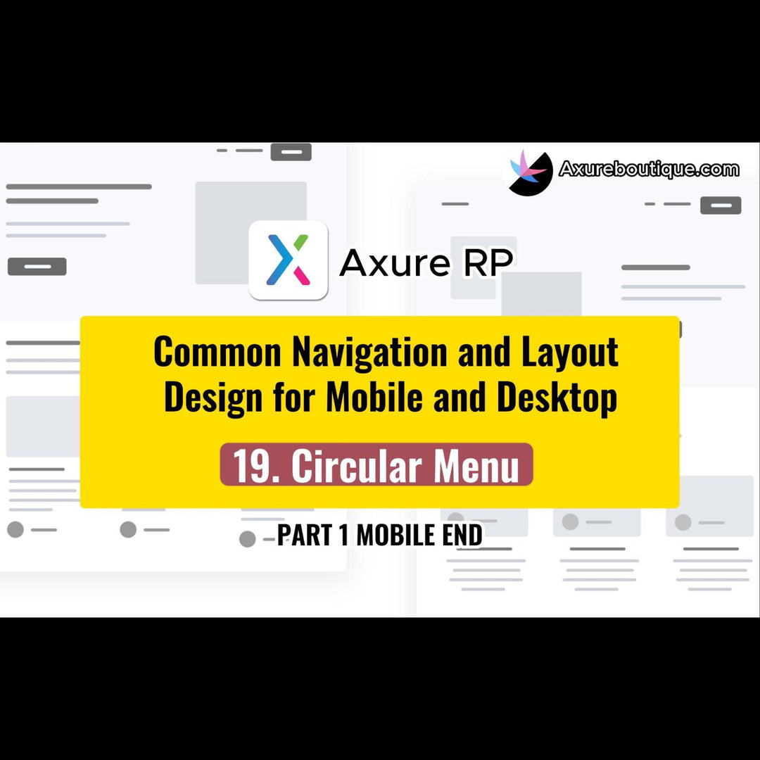 Common Navigation and Layout Design for Mobile and Desktop: 19.Circular Navigation
