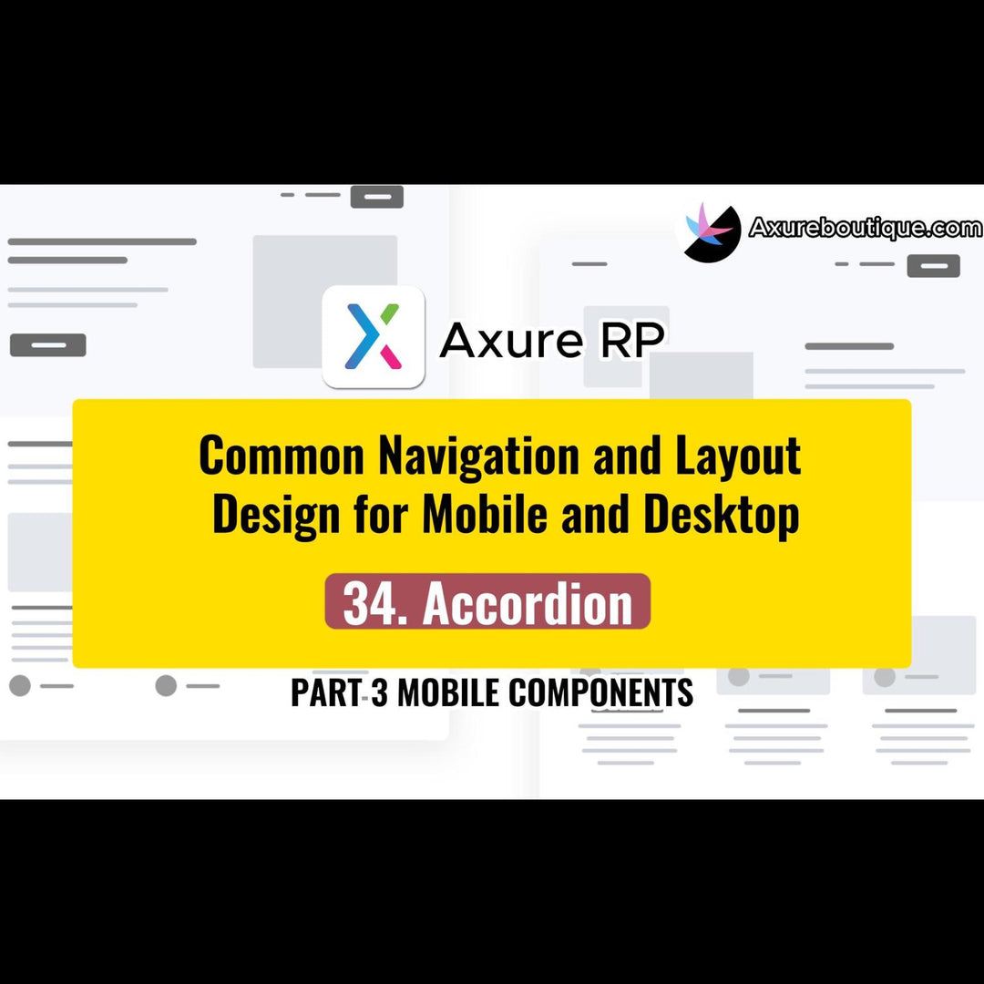 Common Navigation and Layout Design for Mobile and Desktop:34.Accordion