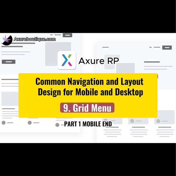 Common Navigation and Layout Design for Mobile and Desktop: 9.Grid Menu