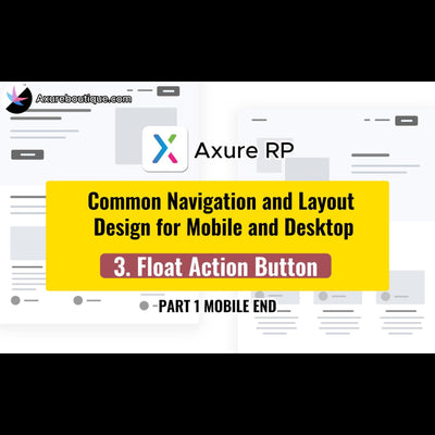 Common Navigation and Layout Design for Mobile and Desktop: 3.Float Action Button Navigation