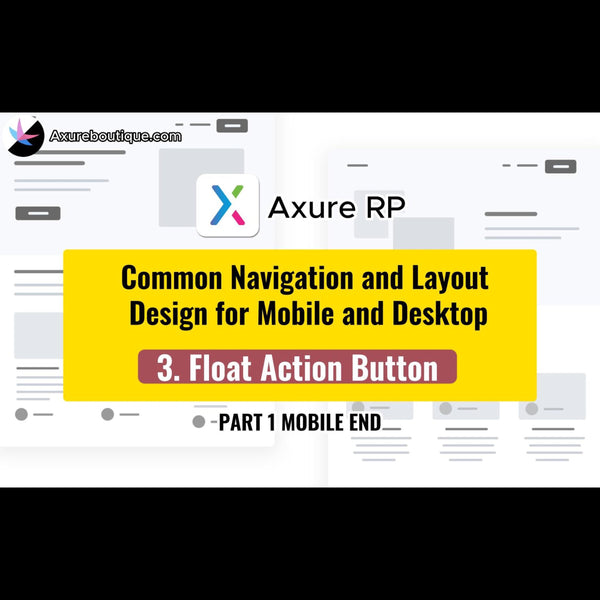 Common Navigation and Layout Design for Mobile and Desktop: 3.Float Action Button Navigation