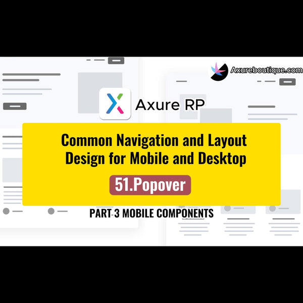 Common Navigation and Layout Design for Mobile and Desktop:51.Popover