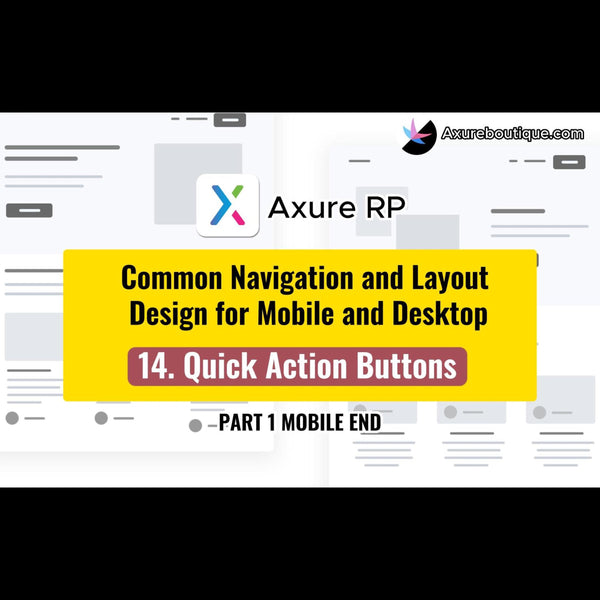 Common Navigation and Layout Design for Mobile and Desktop: 14.Quick Action Buttons