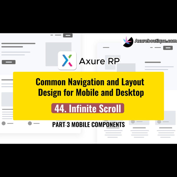 Common Navigation and Layout Design for Mobile and Desktop:44.Infinite Scroll