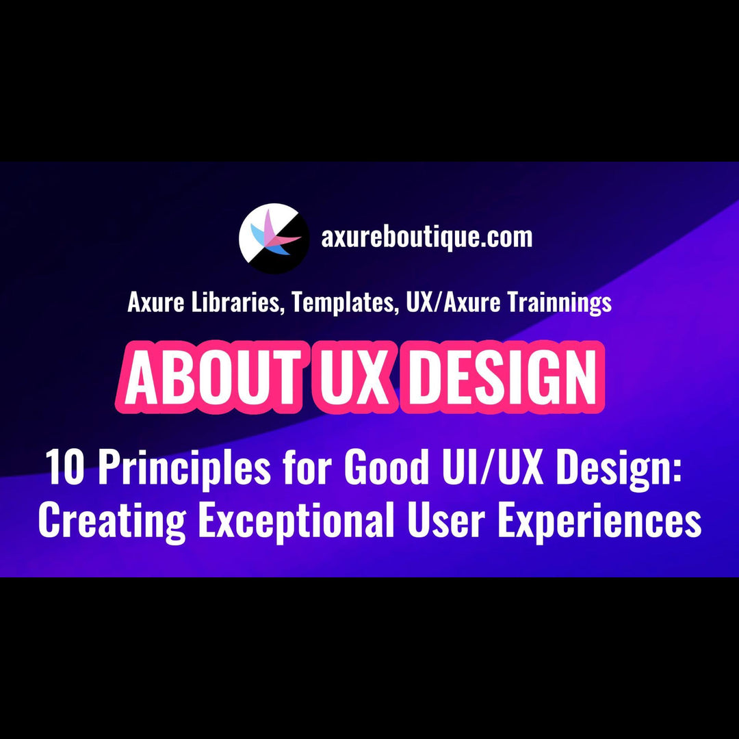 10 Principles for Good UI/UX Design: Creating Exceptional User Experiences