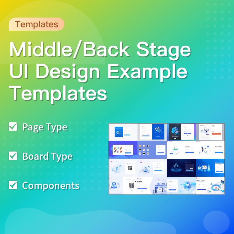 MiddleStage & BackStage UI Design Example Templates