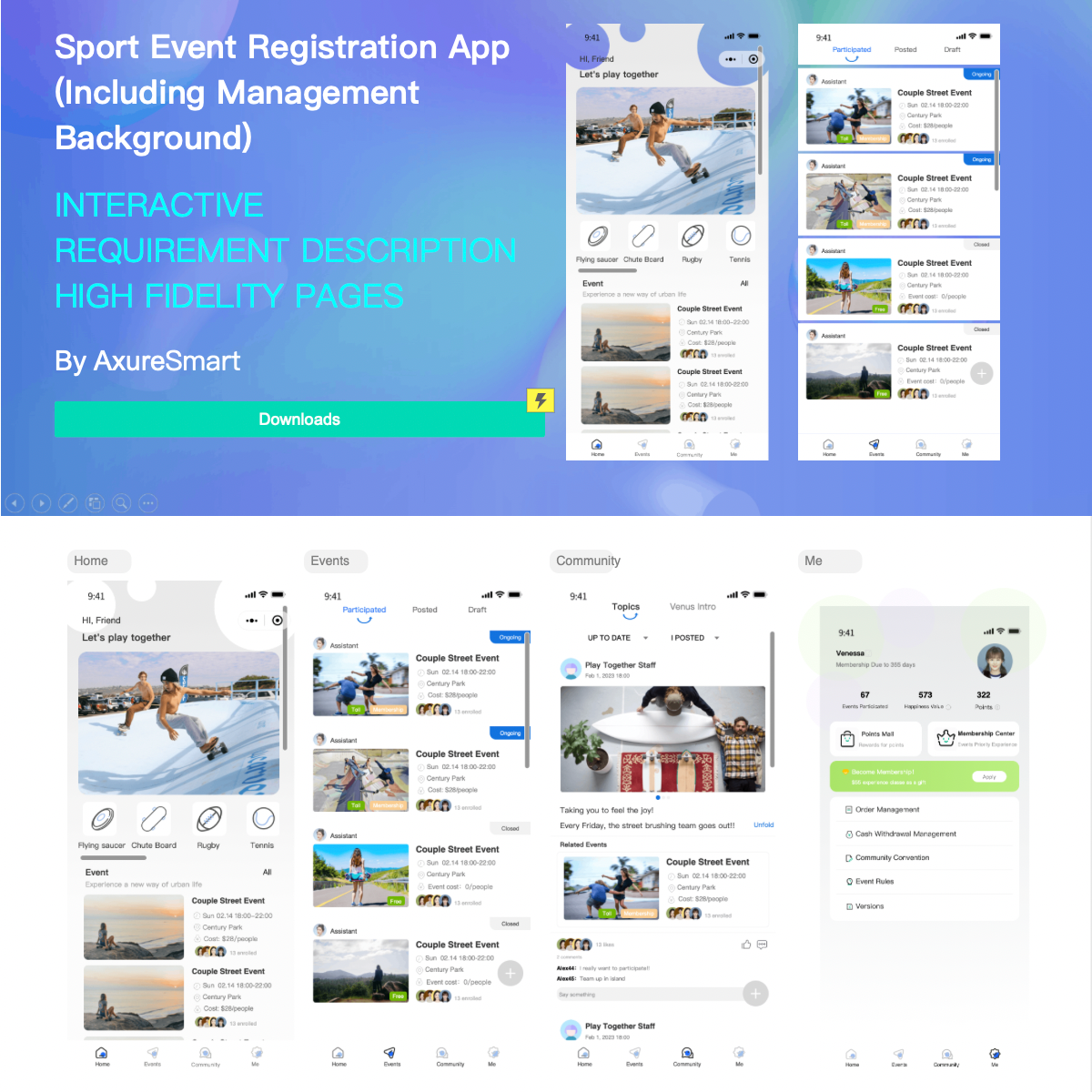 Sport Event Registration App