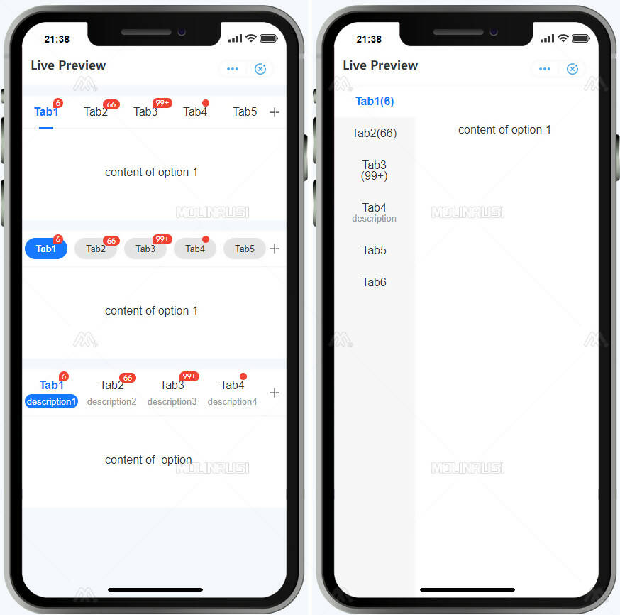 Mobile Widgets (Application & Applet Library)
