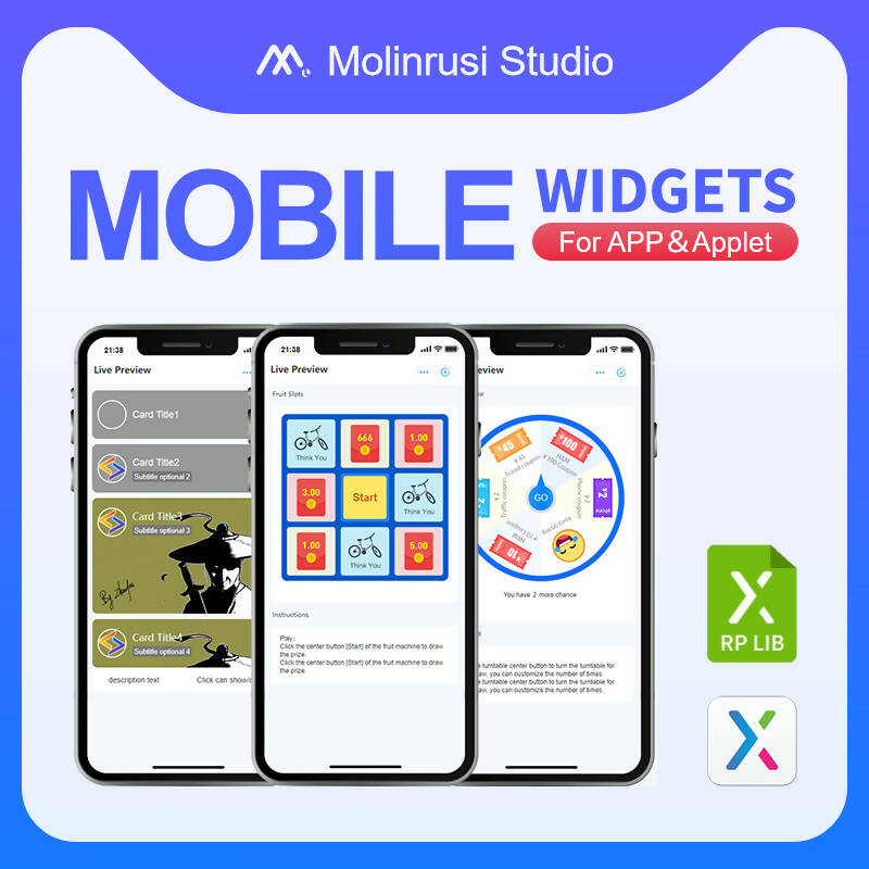 Mobile Widgets (Application & Applet Library) – AxureBoutique