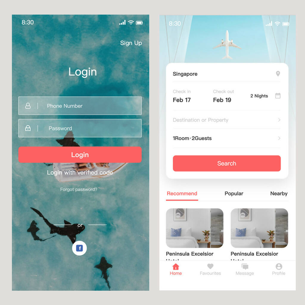 Hotel Booking App Template